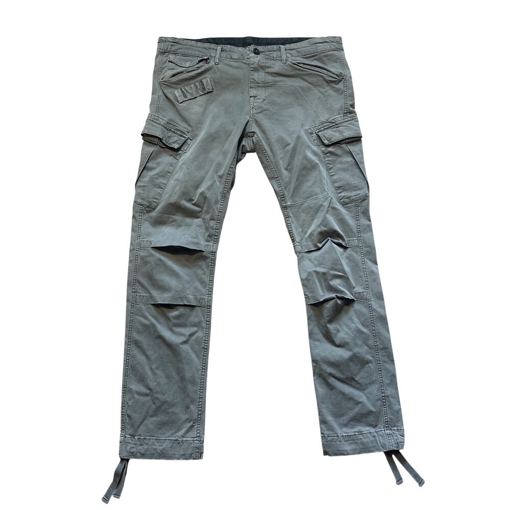 G-Star Raw Rovic Slim Cargo Pants Mens 36x32 Green 81104C Tactical Utility 3D